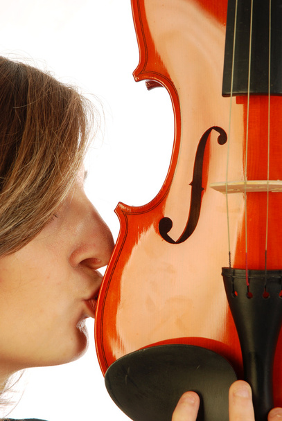 ヴァイオリン 034 を持つ女性 - 写真・画像