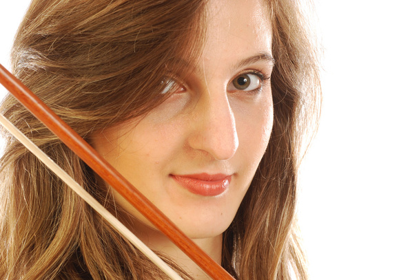 Nainen viulun kanssa 051
 - Valokuva, kuva