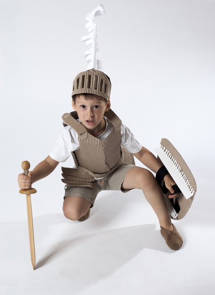 medieval knight child - Foto, afbeelding