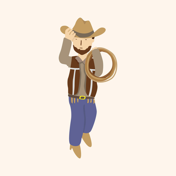 cowboy theme elements vector,eps - Vecteur, image
