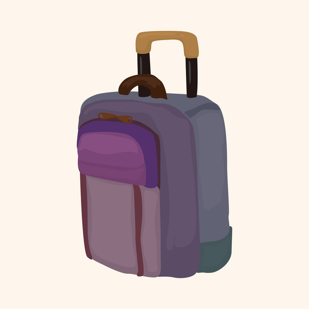 travel bag theme elements - Vecteur, image
