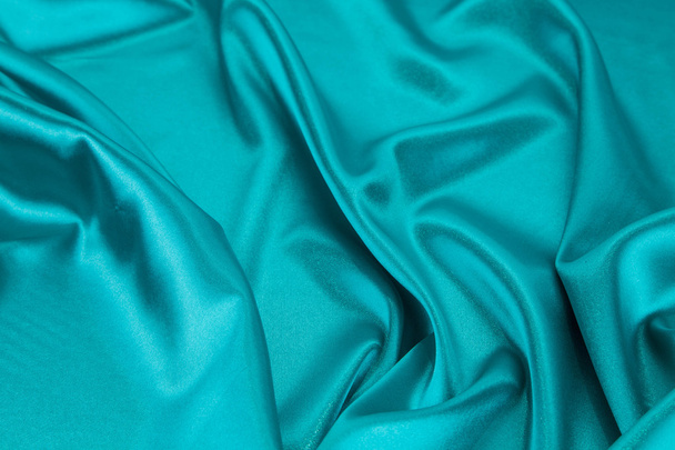 Blue silk drapery.  - Foto, Imagem