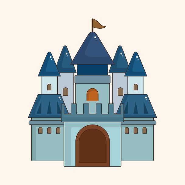 elementos temáticos castillo
 - Vector, Imagen