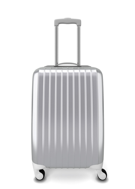 Silver suitcase - 写真・画像