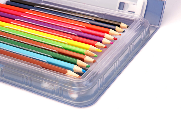 kleurrijke potloden - Foto, afbeelding