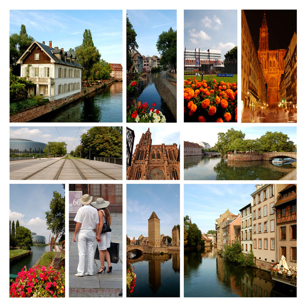 güzel şehir strasbourg - alsace - Fransa - Fotoğraf, Görsel