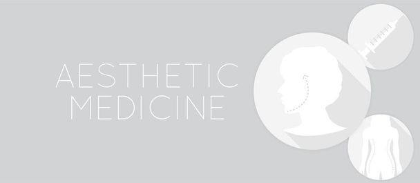 Licht esthetische geneeskunde achtergrond illustratie - Vector, afbeelding