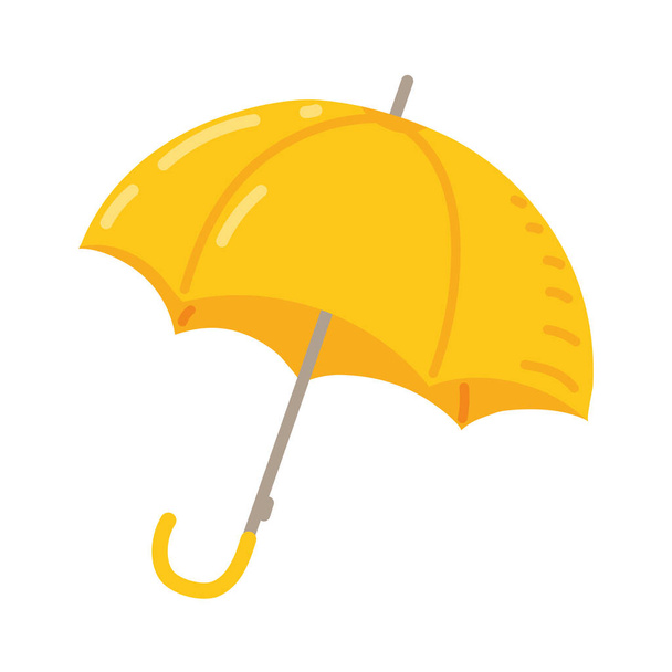 paraguas icono de protección vector aislado - Vector, imagen