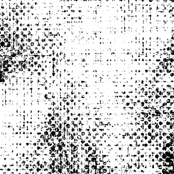 monochromatyczny wzór z abstrakcyjną fakturą grunge  - Wektor, obraz