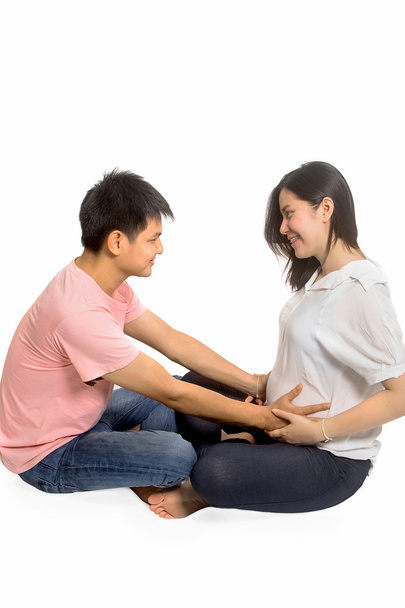 Happy couples,Couples attending antenatal Class together - Photo, Image