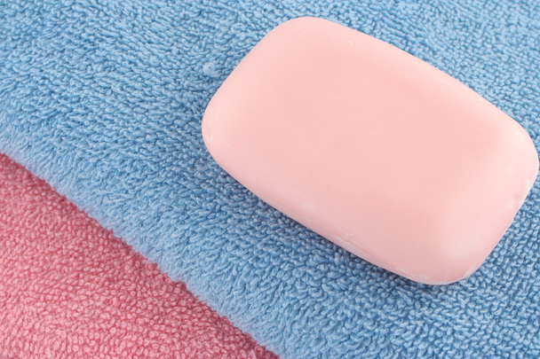 ručníky a mýdlo - Fotografie, Obrázek