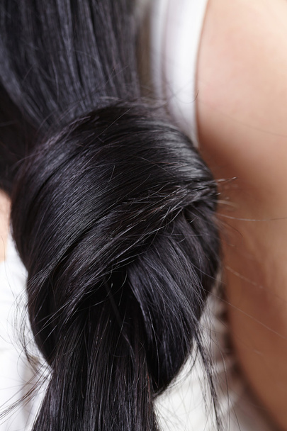 Cheveux longs noirs
 - Photo, image