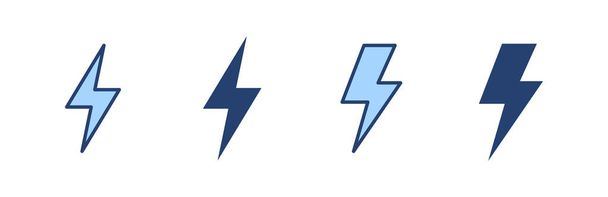 Вектор піктограми блискавки. електричний знак і символ. значок живлення. енергетичний знак
 - Вектор, зображення
