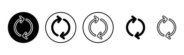 Vernieuwen pictogram set illustratie. Herlaad teken en symbool. Update icoon. - Vector, afbeelding