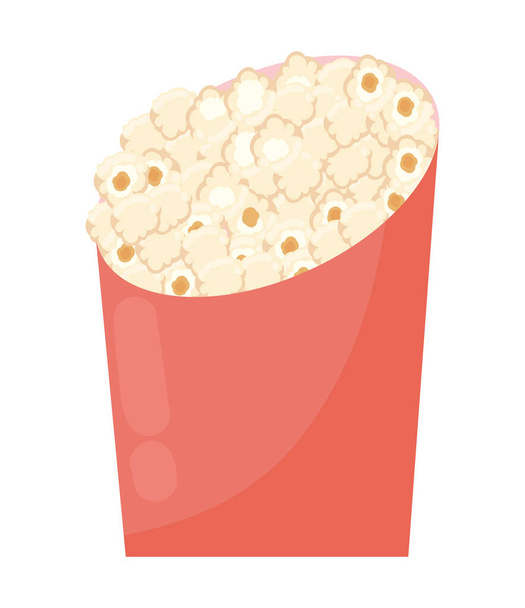 pop maïs knapperig pictogram geïsoleerd - Vector, afbeelding