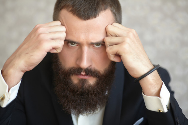 Handsome bearded man - Zdjęcie, obraz