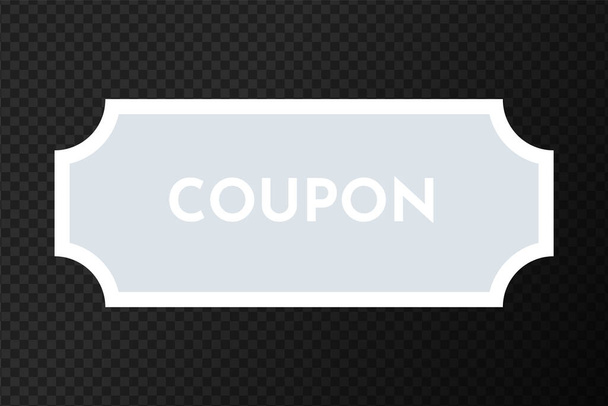 Coupon promotion sale. Coupon fashion ticket card. Coupon discount. Vector illustration EPS10 - Vector, Image