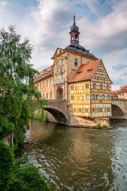 Bamberg történelmi városháza (Frankföld, Németország) - Fotó, kép