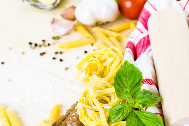 Fettuccine pasta recept - Foto, afbeelding