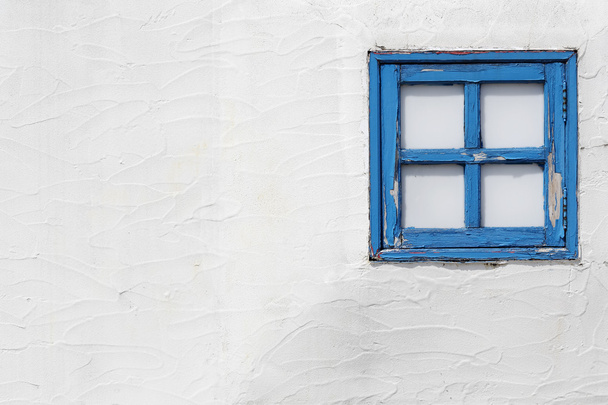 modré dřevěné okno - Fotografie, Obrázek