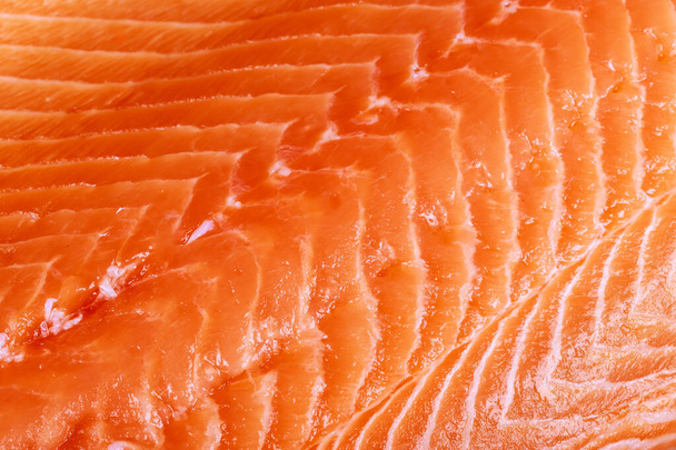 Préparation de filet frais saumon cru biologique pour la cuisson - Photo, image