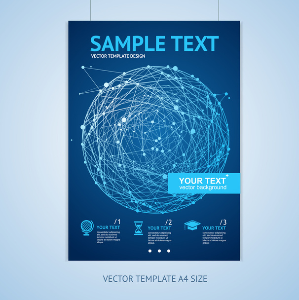 Vector abstract sphere brochure design templates - Vector, Imagen