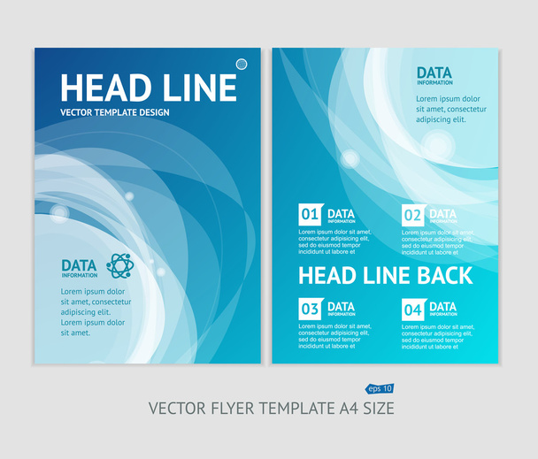 Vector abstract geometric brochure flyer design templates - Vector, Image
