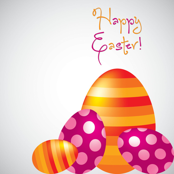 Happy Easter egg card in vector format. - Vector, afbeelding