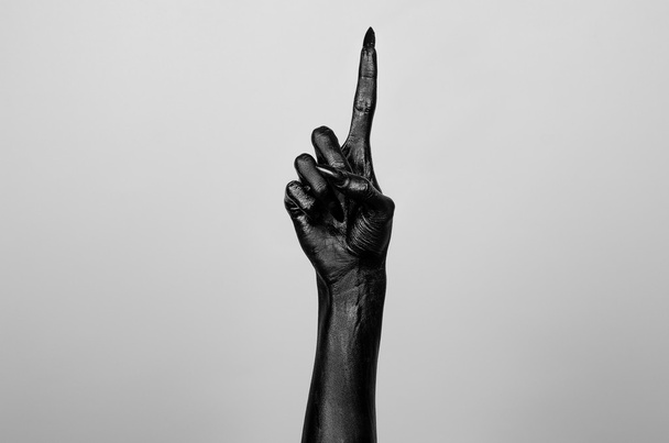 Black hand of death - Fotoğraf, Görsel