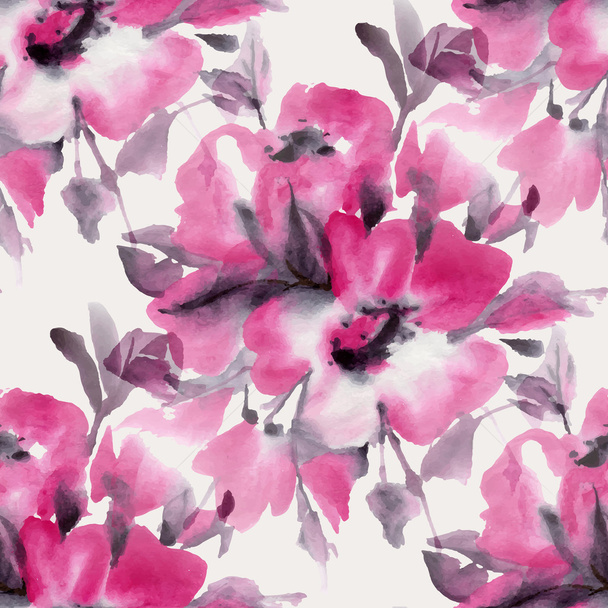 Akvarel květinové pozadí - Vektor, obrázek