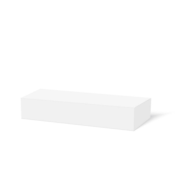 Tasarım ve logon için kutu. 3D karton kutu. Model Yukarı. Vektör illüstrasyonu - Vektör, Görsel