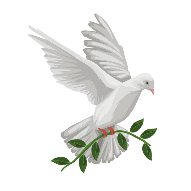 día de la paz mundial libertad icono aislado - Vector, Imagen
