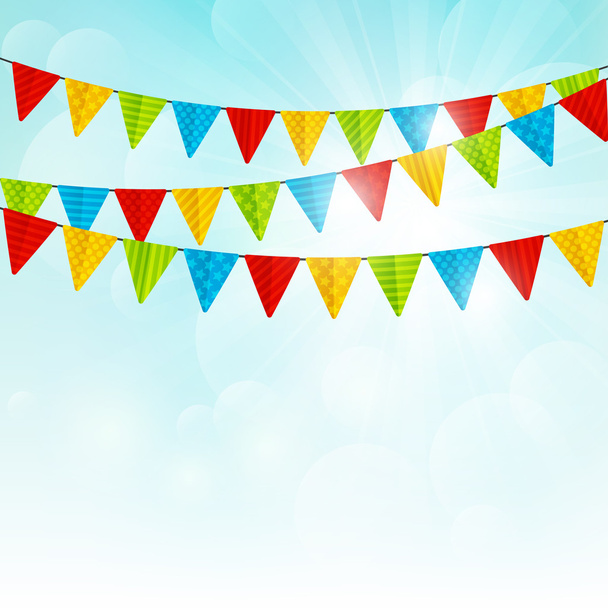 Флаги цветовой вечеринки
 - Вектор,изображение