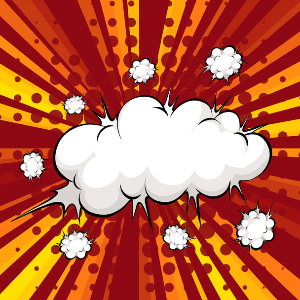 explosão na nuvem
 - Vetor, Imagem