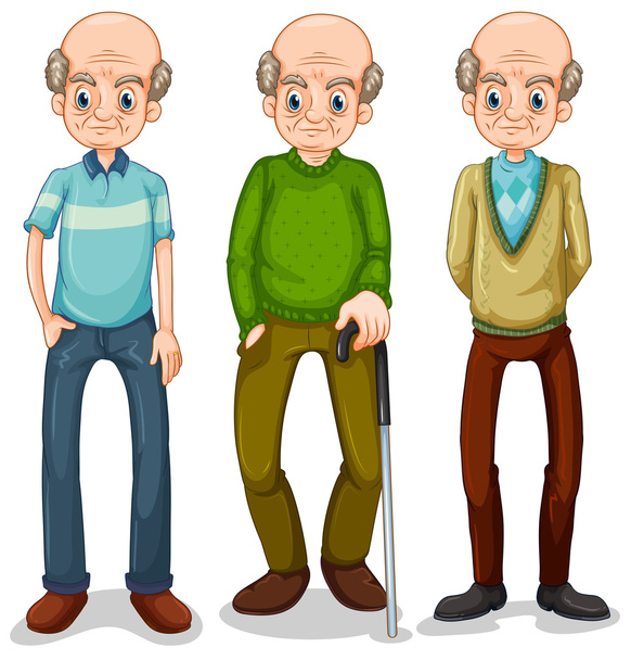 Old man - Vector, Image
