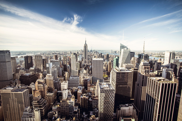 Top view of New York City - 写真・画像