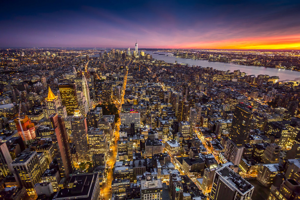Top view of New York City - 写真・画像