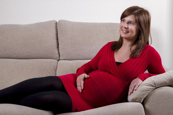 Expecting pregnancy female - Photo, Image