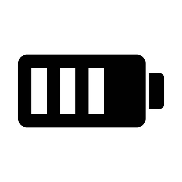 Векторный значок уровня батареи для личного и коммерческого использования - Вектор,изображение