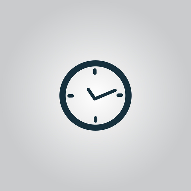 watch flat icon - Vector, Imagen