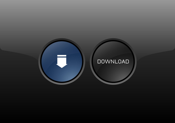 Download Button - Vetor, Imagem