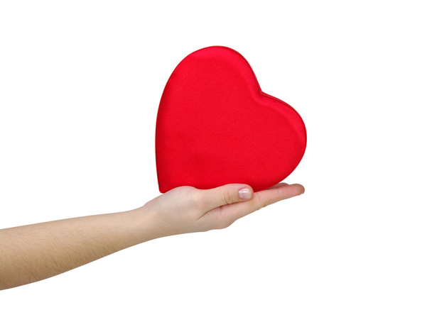 Red heart in hand - Photo, Image