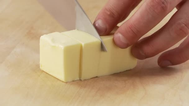 Butter wird gehackt - Filmmaterial, Video