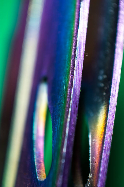 Közelkép a lila fém lakmusz, mint a háttér - Fotó, kép