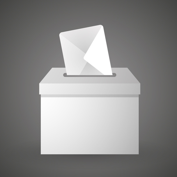 Избирательная урна с конвертом
 - Вектор,изображение
