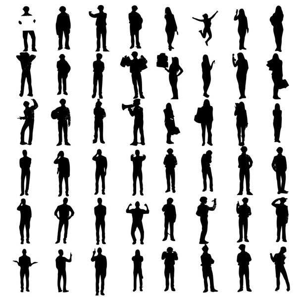 Le silhouette dei neri
 - Vettoriali, immagini