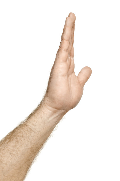 male hand stop sign - Foto, Bild