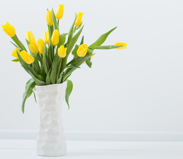 tulips on white background - Foto, Imagen