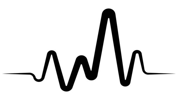 Ícone impulso tensão impulso impulso diagrama estresse sinal impulso emocional - Vetor, Imagem