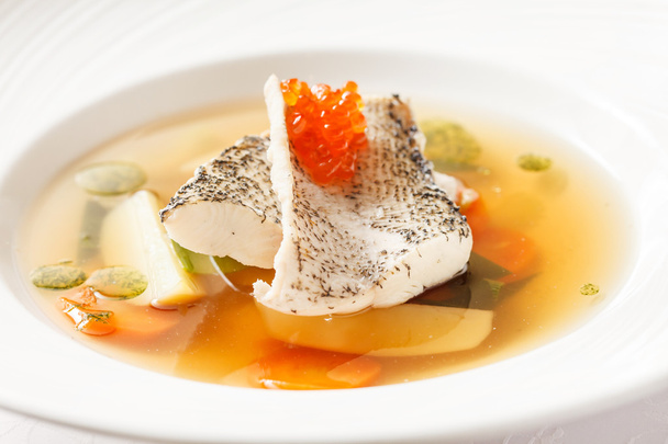 Fish soup with vegetables - Foto, afbeelding